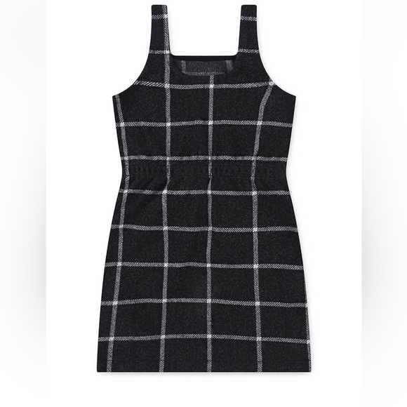 Abercrombie kids a&f girls plaid pinafore dress size 13/14 100% polyester - Picture 2 of 6
